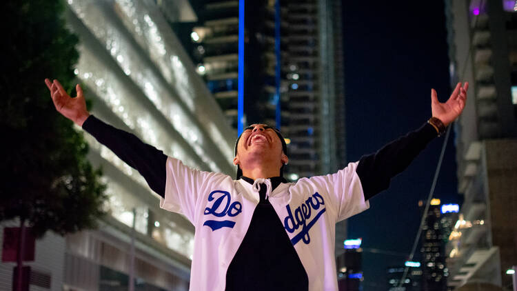 Dodgers fan in Los Angeles