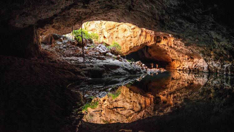 Cave swim at Dimalurru (Tunnel Creek)