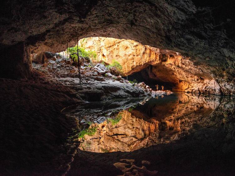 Cave swim at Dimalurru (Tunnel Creek)