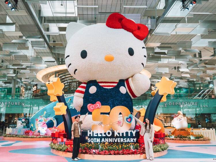 Changi Festive Village featuring Hello Kitty