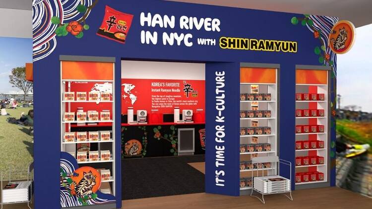 Han River ramyun kiosk at Korean Cultural Center