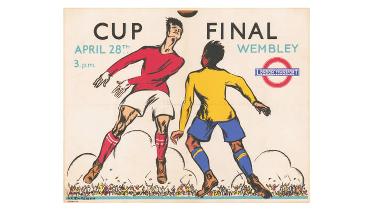 FA Cup Final Panel Poster, Anna Katrina Zinkeisen, 1934.