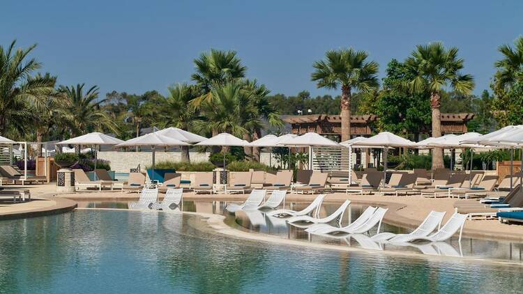 A pool at a hotel in Cyprus