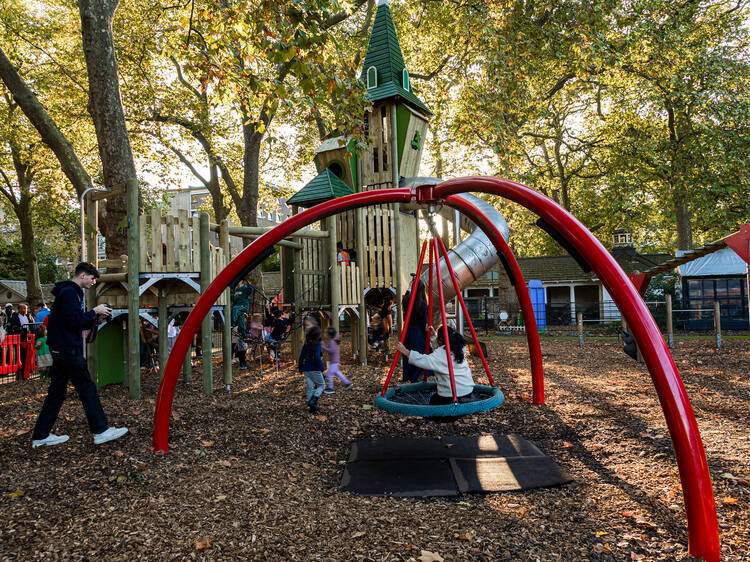 Explore all the playgrounds at Coram’s Fields