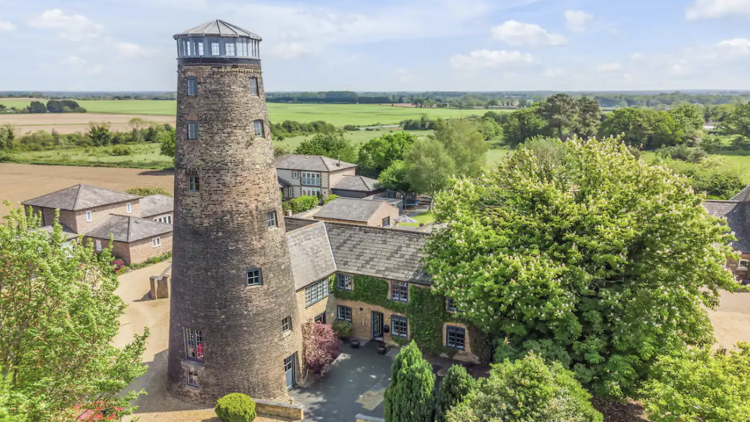 The converted windmill in Norfolk