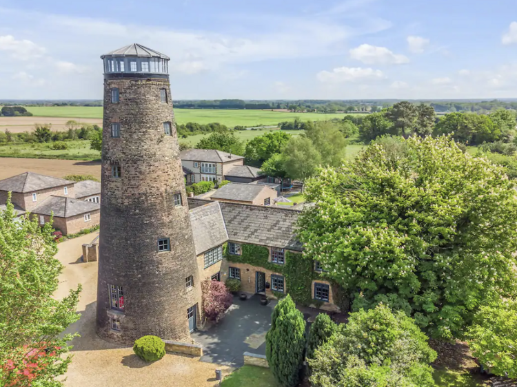 The converted windmill in Norfolk