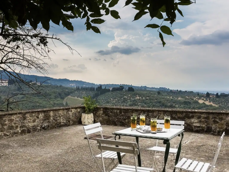 The antique home in the Florentine countryside