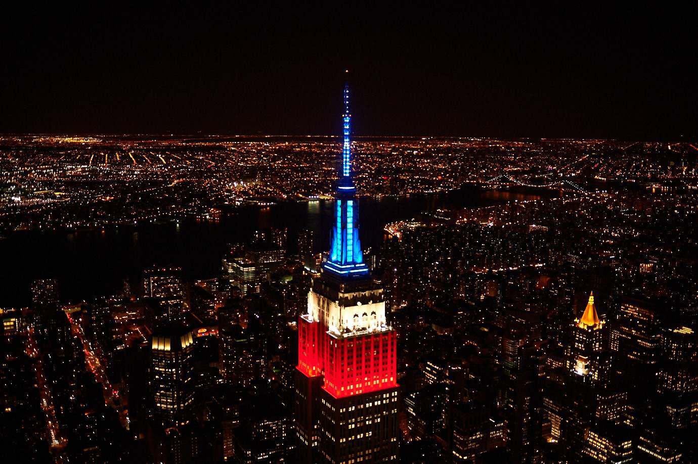 The Empire State Building will sparkle to announce live election results tonight