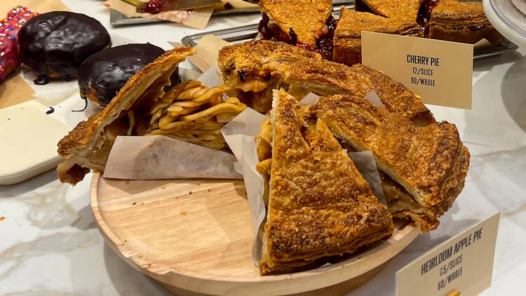 Apple pie at Helms Bakery