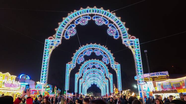 Winter Wonderland lights in London