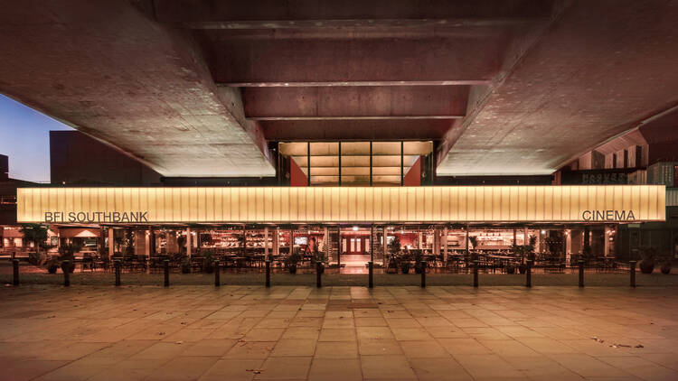 BFI Southbank at night (Photograph: BFI / Luke Hayes)