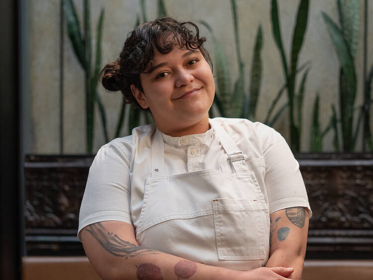 She is Daniela Espinoza, chef at the award-winning Azafrán restaurant in Mendoza