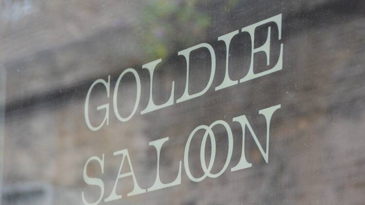 Goldie Saloon decal