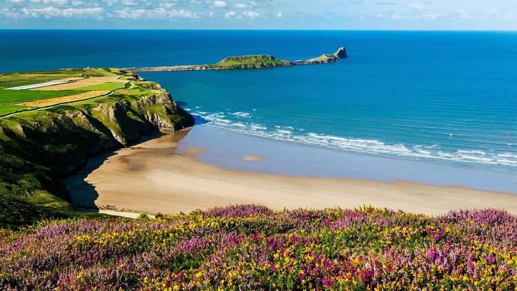 Soak up the rays on Rhossili Bay