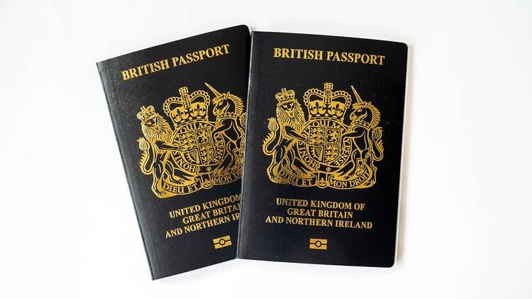 UK passport document