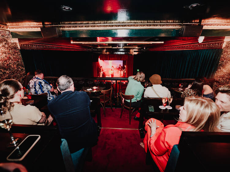 People watching a gig at The Vanguard