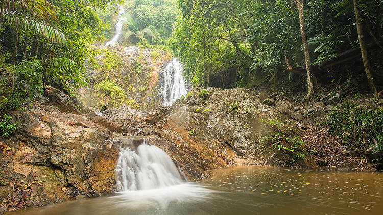 Camp in the wilderness at Khao Phanom Bencha National Park