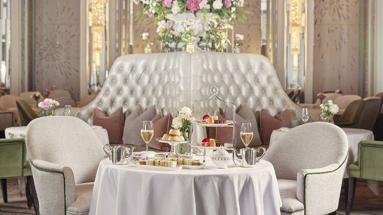 Afternoon tea in the Palm Court at The Langham