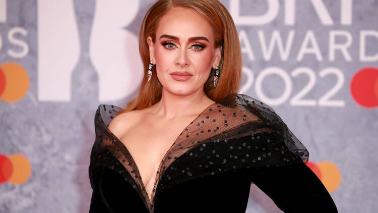 Adele at the Brit Awards 2022