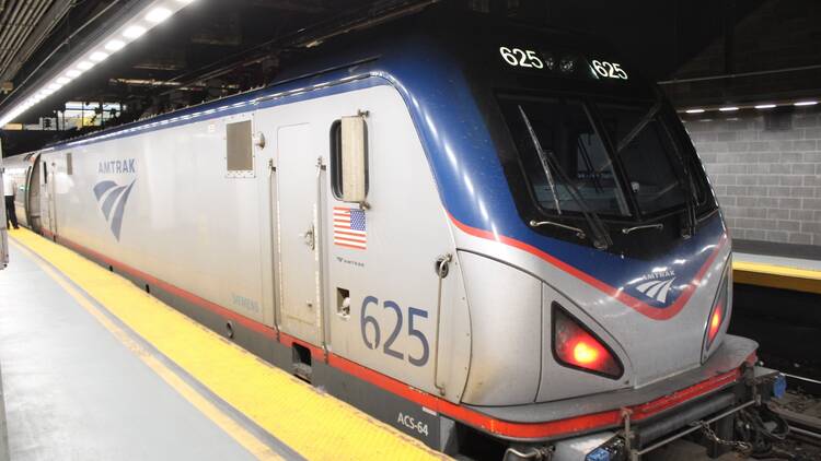 Amtrak's Northeast Regional train goes up and down the East Coast.