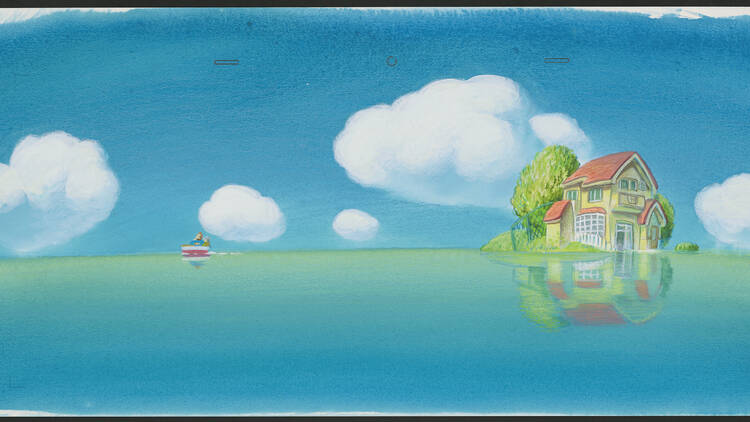 A drawing by Noboru Yoshida for “Ponyo” in the Academy Museum collection