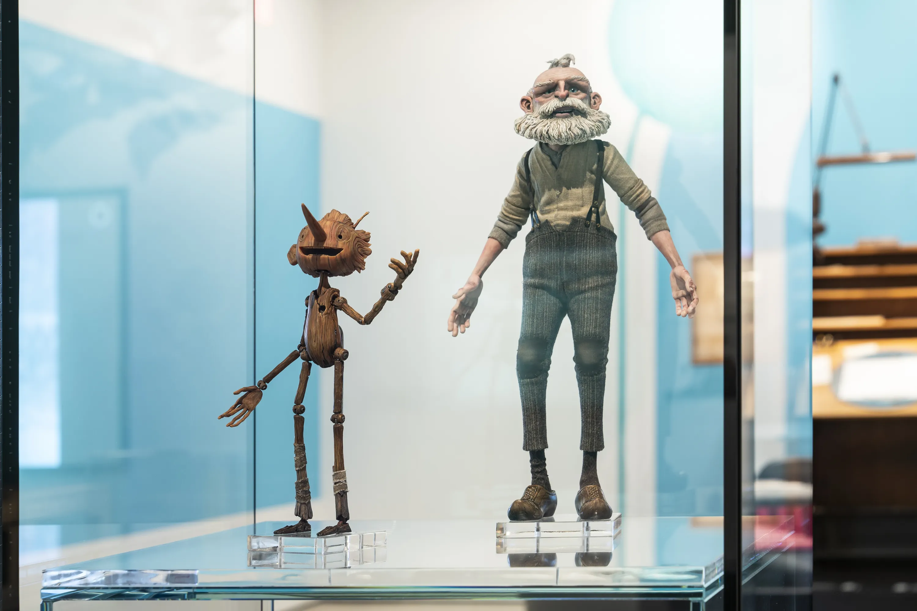 Guillermo del Toro's Pinocchio puppets at the Academy Museum