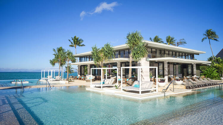 Infinity pool at resort