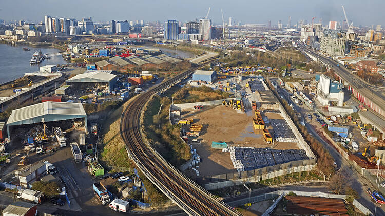 Brownfield land in London