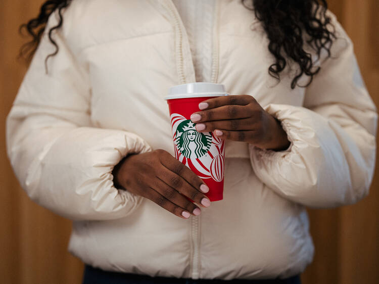 Get a free reusable holiday cup at Starbucks on Thursday