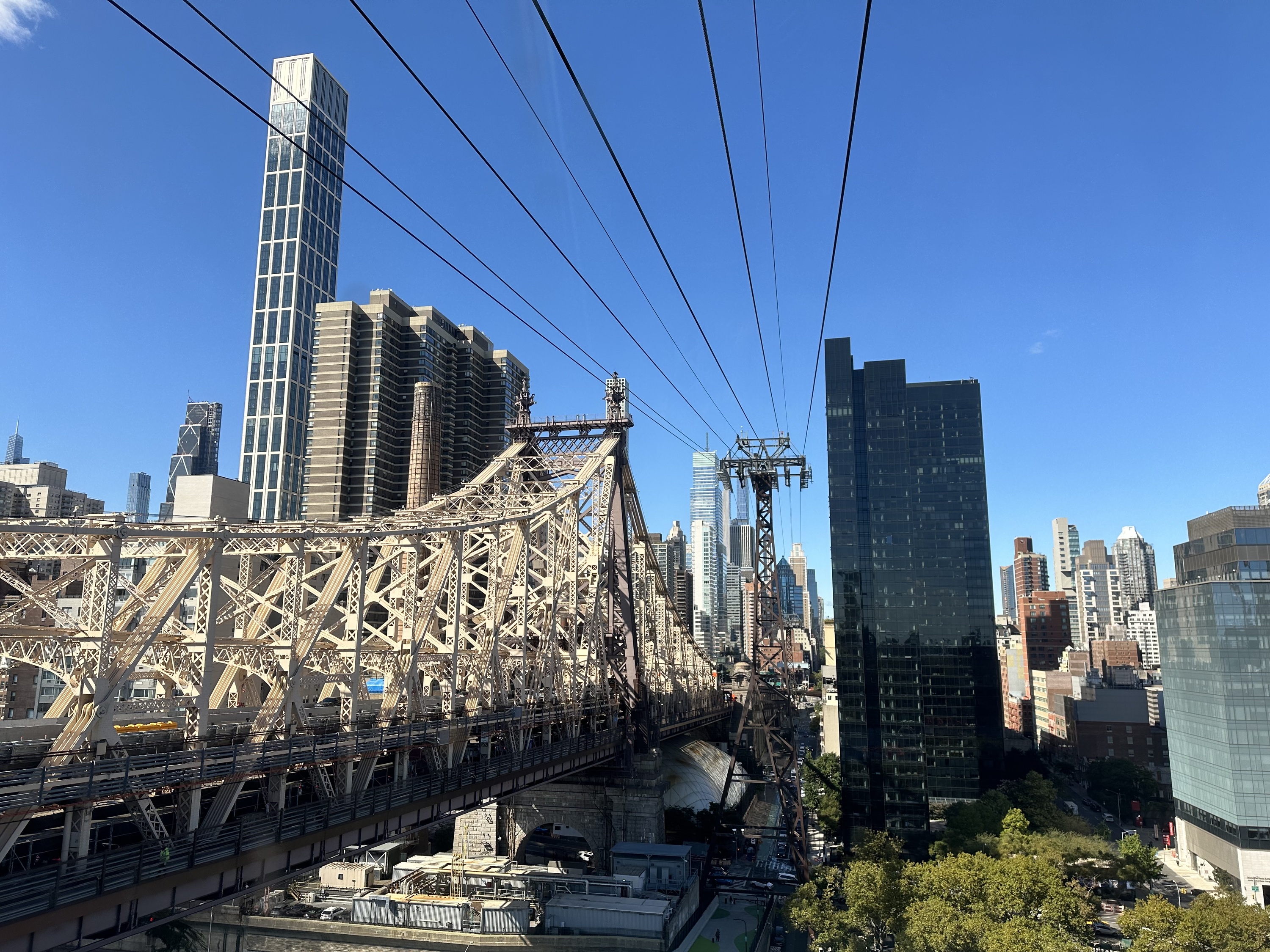 The Roosevelt Island tram tracks.