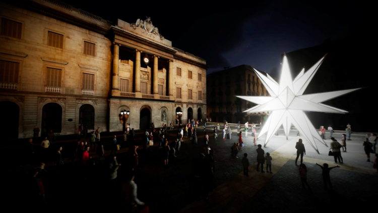 Pessebre Plaça Sant Jaume 2024