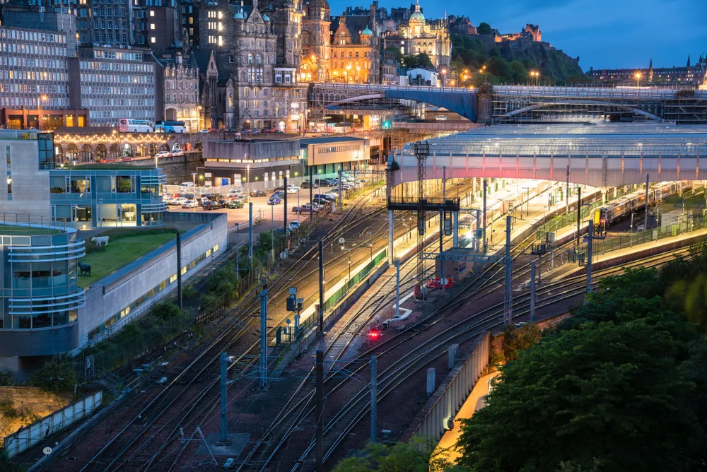Edinburgh Waverley train station