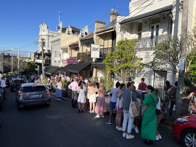 Lots of people having fun in Paddington