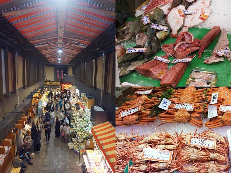 Feast on the freshest snow crab and more at Omicho Market