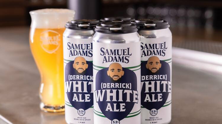 Derrick White Ale cans