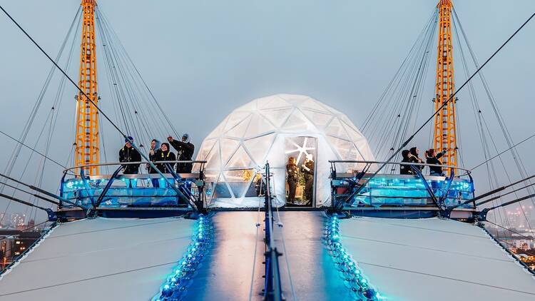 Up at the O2’s Snow Globe Climbs