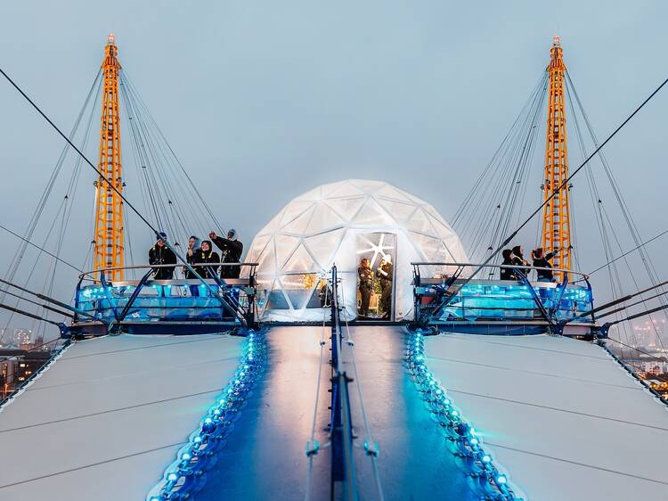 Up at the O2’s Snow Globe Climbs