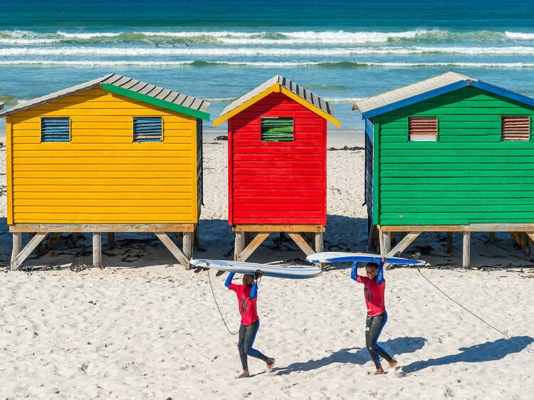 Hit the surf at Muizenberg