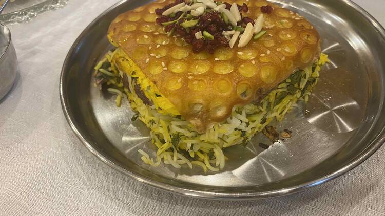 A dish at Tida Persian Food