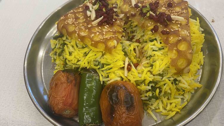 A dish at Tida Persian Food