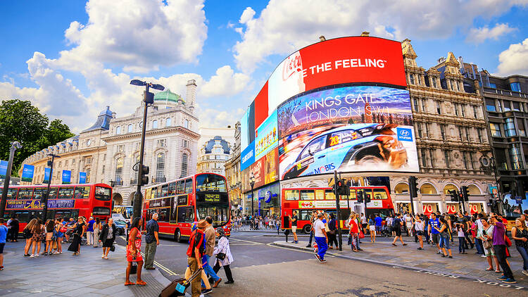 Piccadilly Circus in London