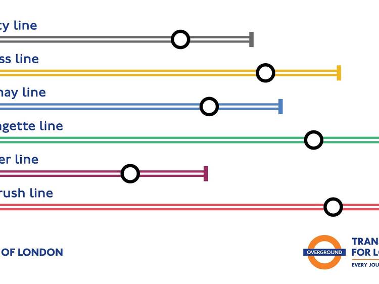 The London Overground’s new line names and colours are coming tomorrow