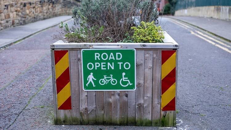 Low Traffic Neighbourhood sign