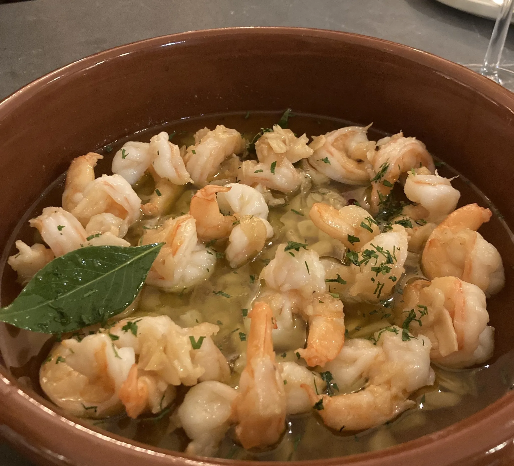 Gambas al Ajillo at Capital One Landing at DCA.