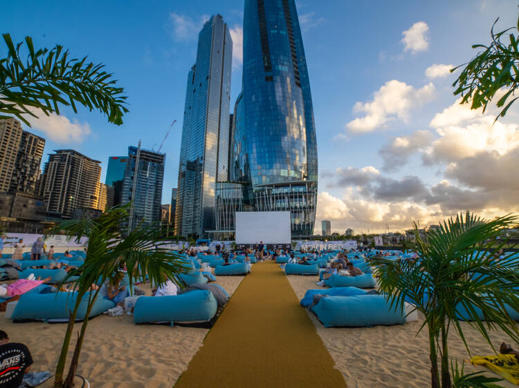 Sydney's outdoor beach cinema with beds instead of seats is back this this summer