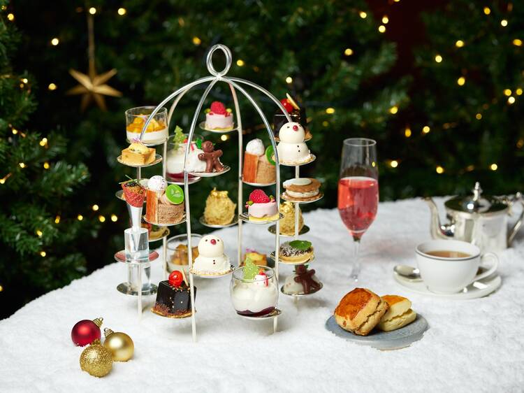 Unwind with a festive afternoon tea at the Lobby