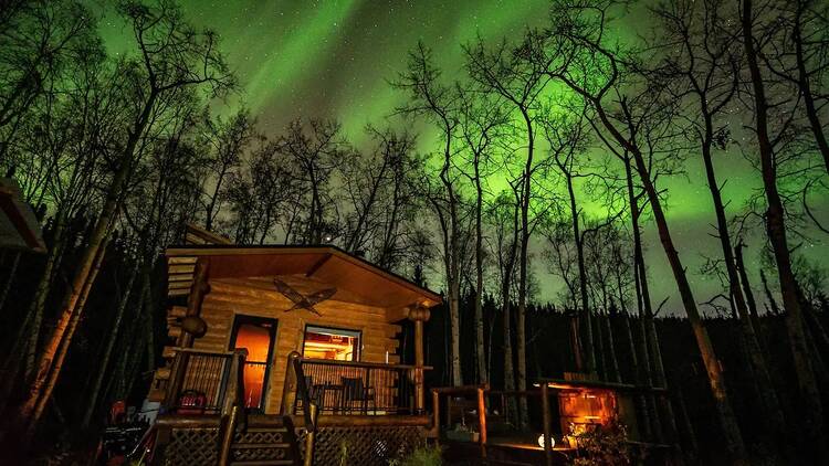 The Aurora Outpost cabin in Fairbanks, Alaska