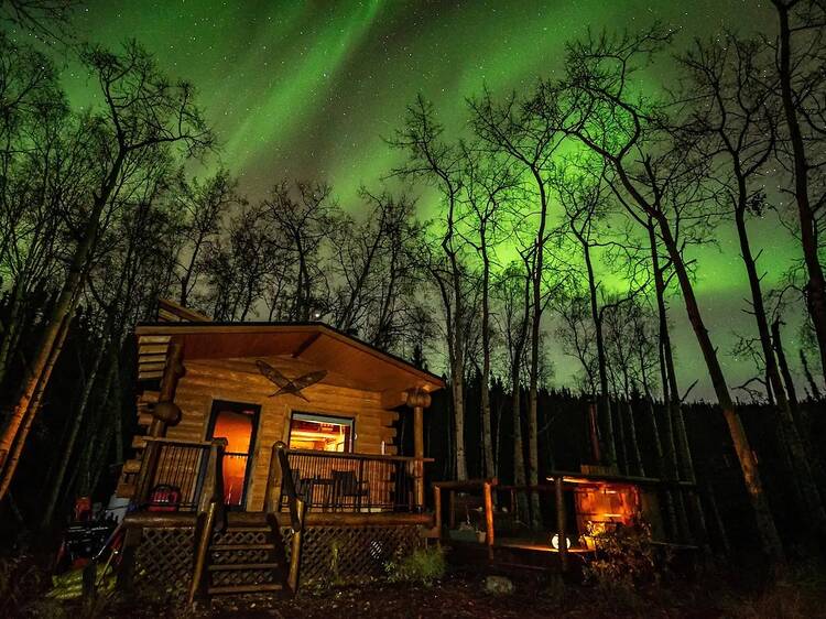 The Aurora Outpost cabin in Fairbanks, Alaska