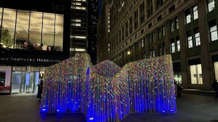 The interactive public art installation where you can attach a "wish"