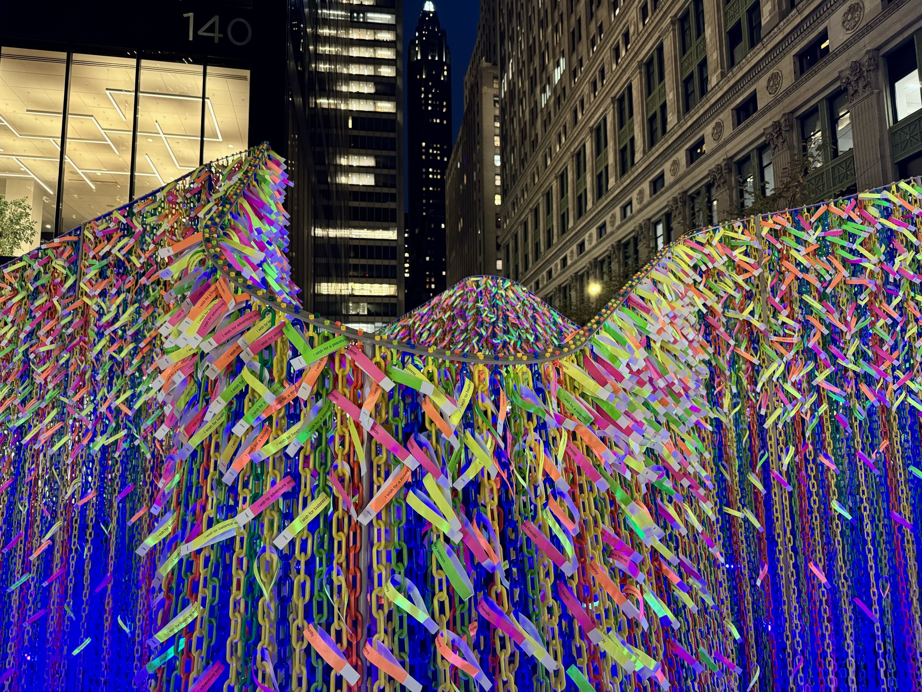 The interactive public art installation where you can attach a "wish"